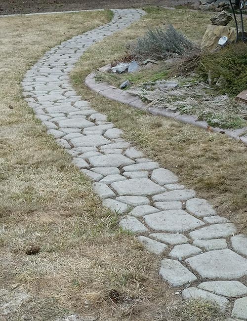 concrete paver walkway montana